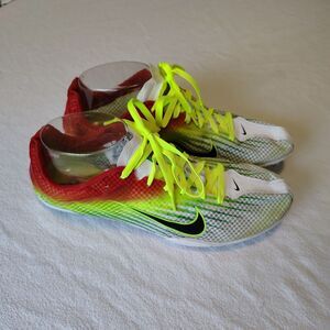 NIKE RUNNING MEN'S ZOOM MAMBA 3 TRACK SHOE Spikes Distance Green Volt Size 7.5